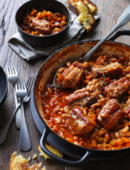 Annette Forrest food stylist Sydney_Baked beans with pork belly a
